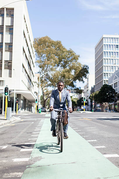 istock African businessman on his bicycle commuting Cape Town. 462772011