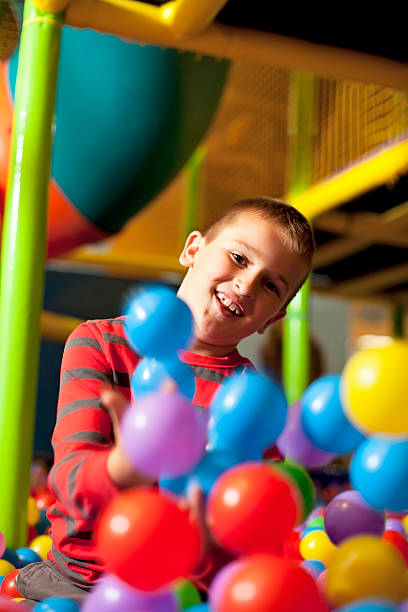 istock Little boy in the ball pool 462772979