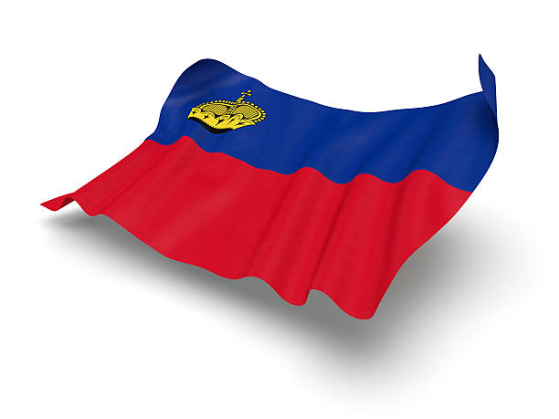 istock Hovering Flag of Liechtenstein (Clipping Path) 462777257