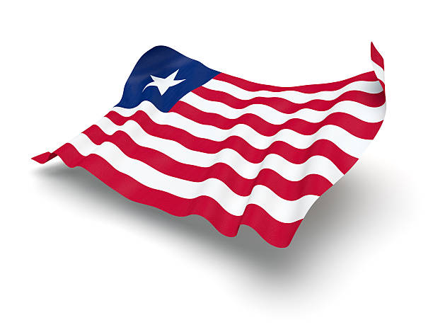 istock Hovering Flag of Liberia (Clipping Path) 462777265