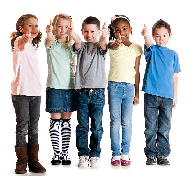 istock Group of happy kids 462778439