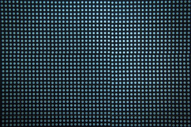 luces de led azul - led abstract the media textured effect fotografías e imágenes de stock