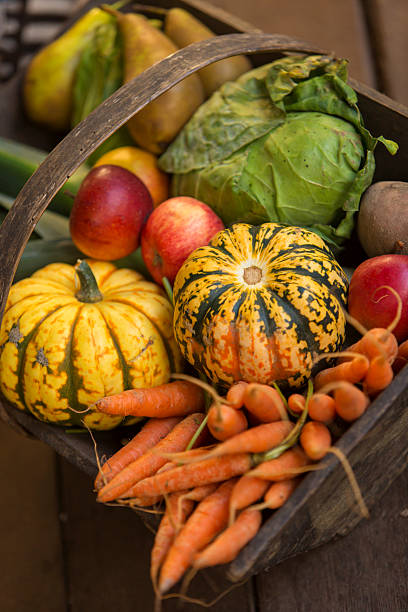 istock Basket of Fruit and Vegetables 462780691