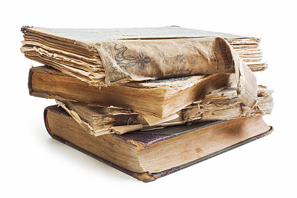 istock An old book with a crumpled sheet 462802135