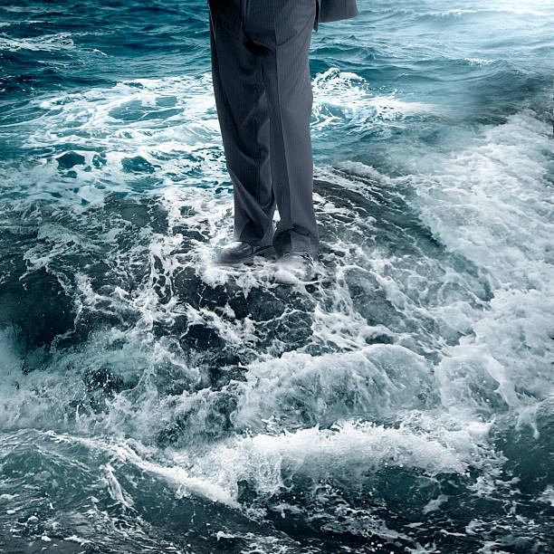 istock Businessman facing dangerous situation 462803081