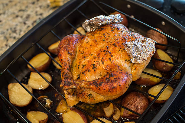 oven roasted chicken with potatoes