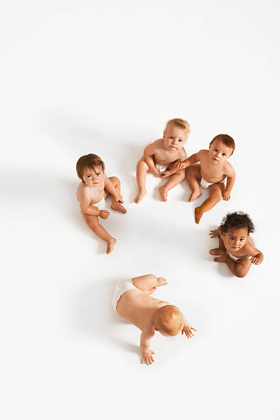 istock Portrait Of Multiethnic Babies 462811927