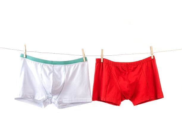 istock Man's underwear in white and red 462814233