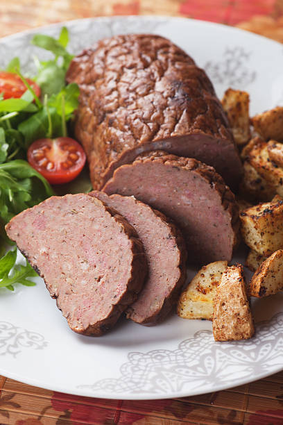 istock Meat loaf with roasted potato 462815495