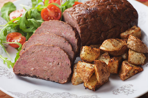 istock Meat loaf with roasted potato 462815531