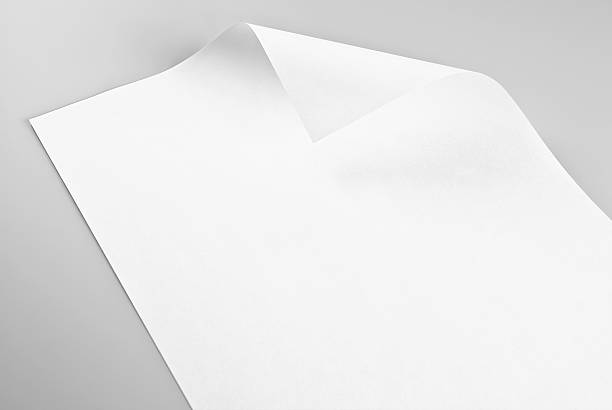 istock Blank sheet of paper with curled corner 462815759