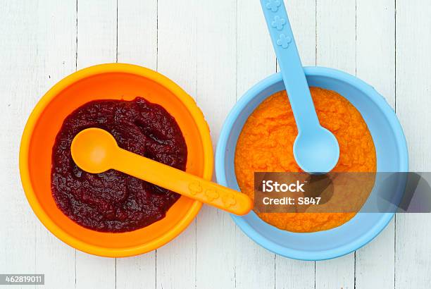 Baby Foods Stock Photo - Download Image Now - Baby Food, Baby Spoon, Beet