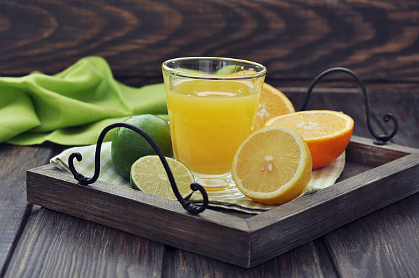 istock Citrus juice and fruits 462819363