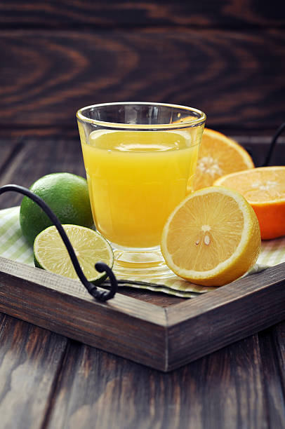 istock Citrus juice and fruits 462819429