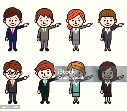 istock Business people pointing 462835605