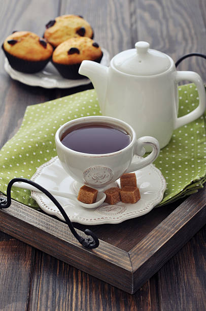 istock Cup of tea and teapot 462837315