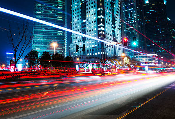 istock night scene of modern city 462846515