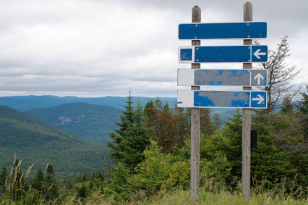 istock Signpost on top of the mountain 462852059