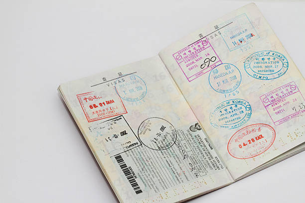 istock Visas on Japanese passport 462863649