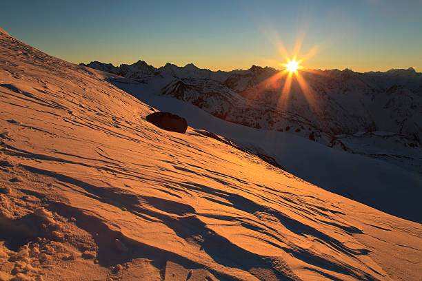 istock Dawn over the snow-capped mountains. Caucasus 462863825