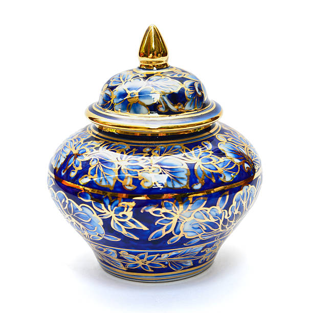 istock Benjarong porcelain on White background 462868613