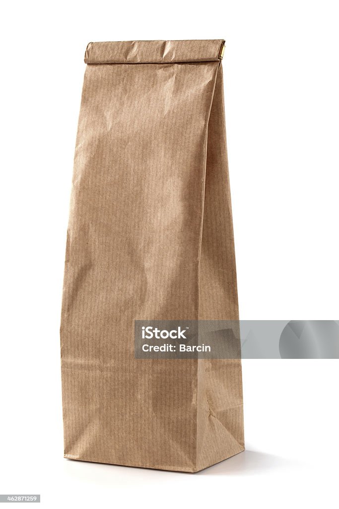 Bag off coffee Bag off coffee on white background Coffee - Drink Stock Photo