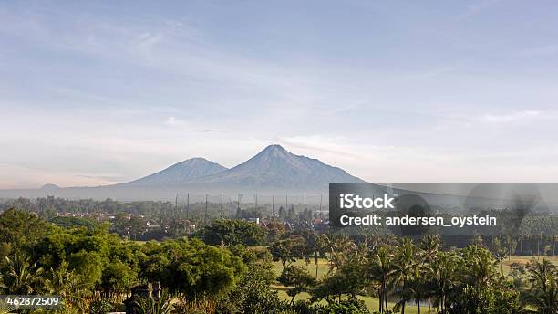 Merapi And Merbabu Volcano Indonesia Stock Photo - Download Image Now - Ash Tree, Asia, Central Java Province