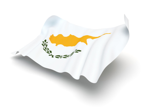 Flag of the Republic of Cyprus with clipping path. CG-image.