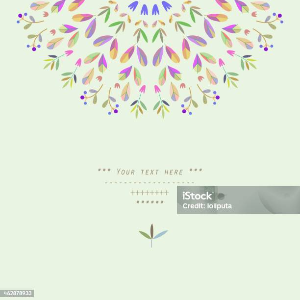 Pattern With Vegetative Elements In Vector Stock Illustration - Download Image Now - Abstract, Affectionate, Award Ribbon