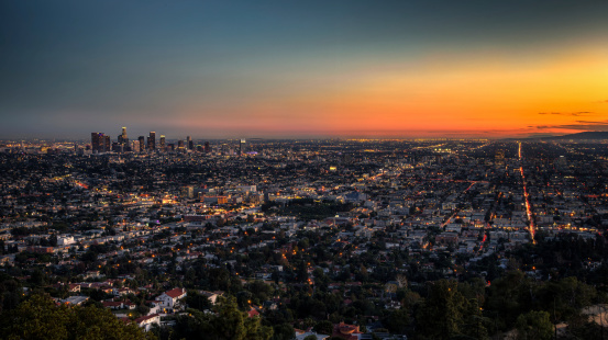 City of Los Angeles taken right at sunset.