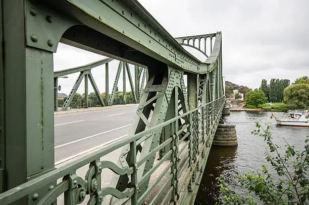 The Glienicke bridge between Berlin and Potsdam