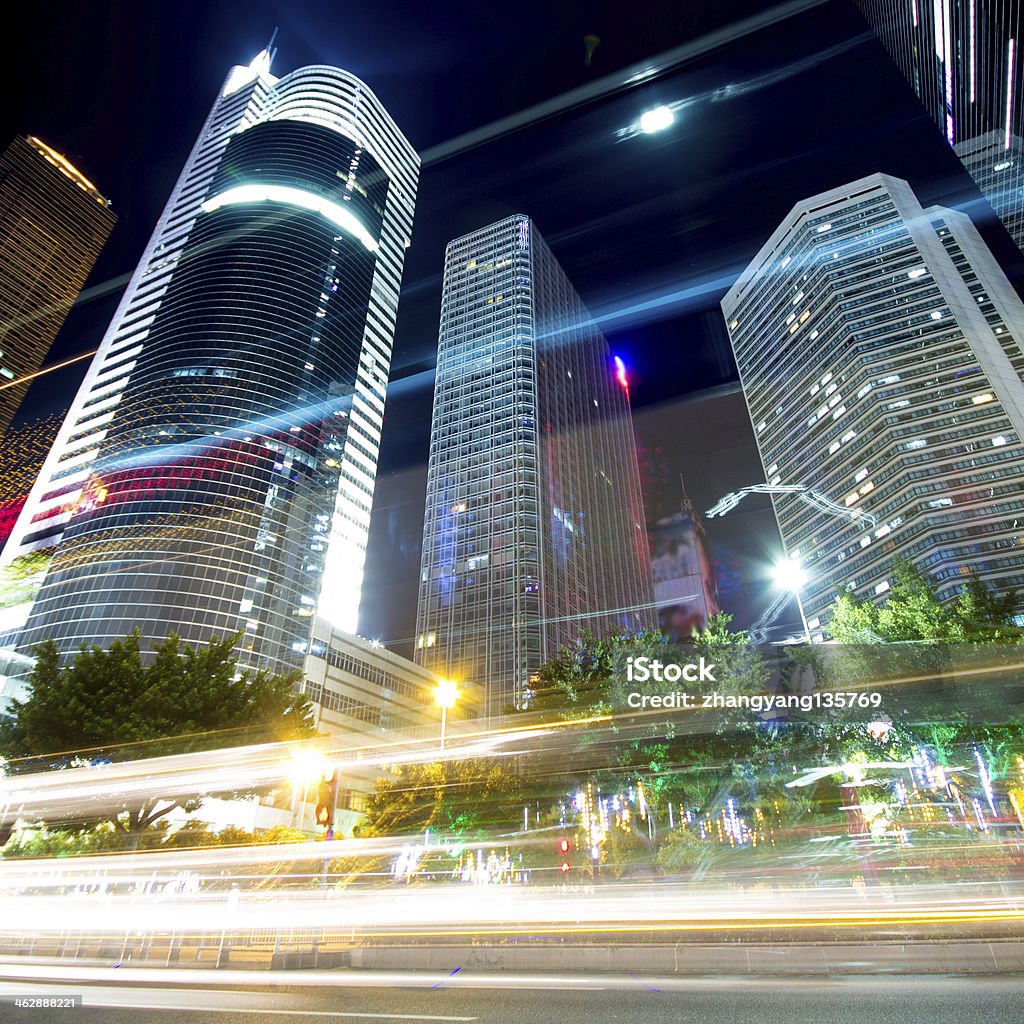 the Pearl River Night Guangzhou, China, the Pearl River Night Architecture Stock Photo