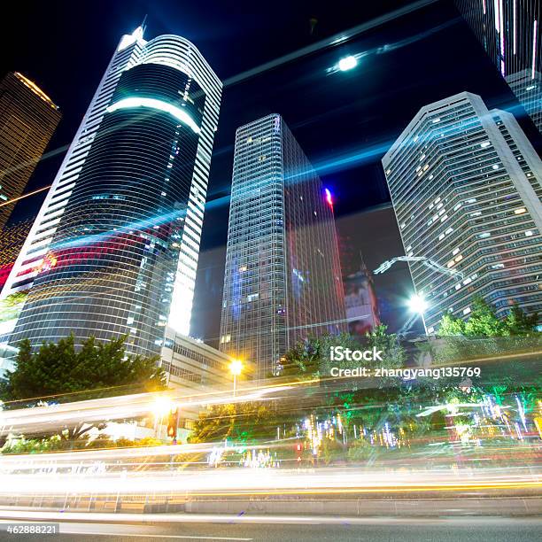 The Pearl River Night Stock Photo - Download Image Now - Architecture, Blue, Bus