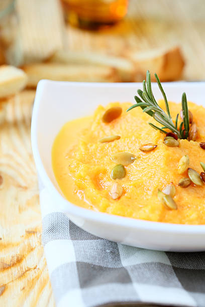 istock Pumpkin puree with rosemary 462904007