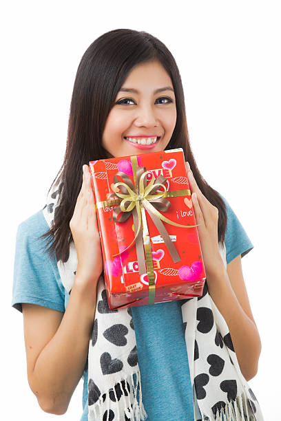 asian woman valentines day