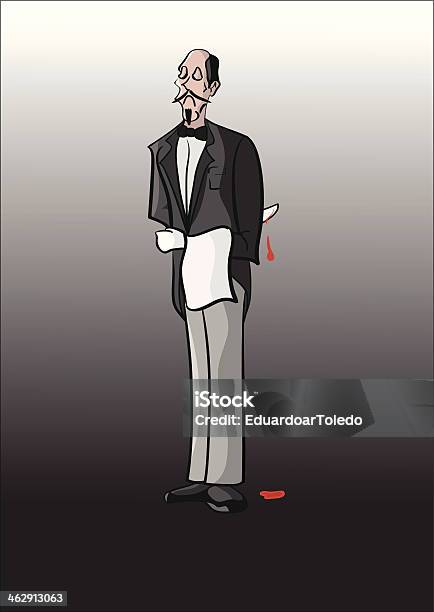 Ilustración de Killer Butler y más Vectores Libres de Derechos de Asesino - Asesino, Alegoría, Asesinatos en serie