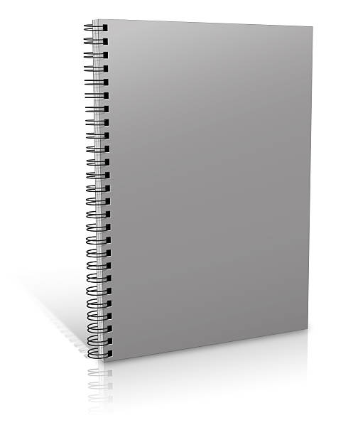 istock A grey large spiral binder with black spine 462915865