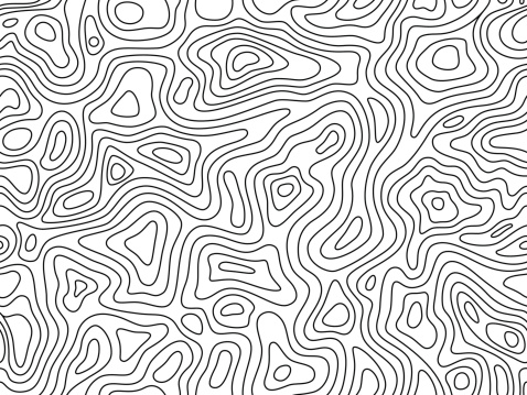 Seamless topographic background lines.