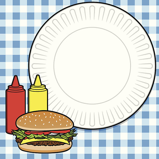 hamburger kochen menü - mustard bottle sauces condiment stock-grafiken, -clipart, -cartoons und -symbole