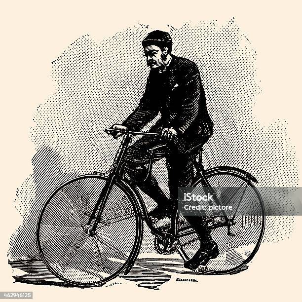 Vélo Du Xixe Siècle Vecteurs libres de droits et plus d'images vectorielles de Vélocipède - Vélocipède, Image du XIXème siècle, Style du XIXème siècle