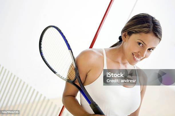 Female Squash Player Stock Photo - Download Image Now - Active Lifestyle, Adult, Adults Only