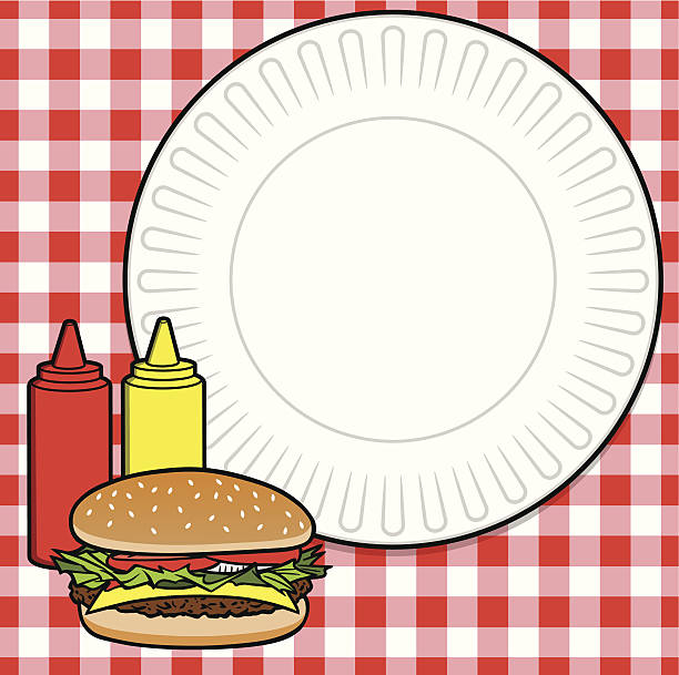 hamburger menü - mustard bottle sauces condiment stock-grafiken, -clipart, -cartoons und -symbole