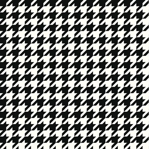 Vector illustration of Seamless Vector Houndstooth