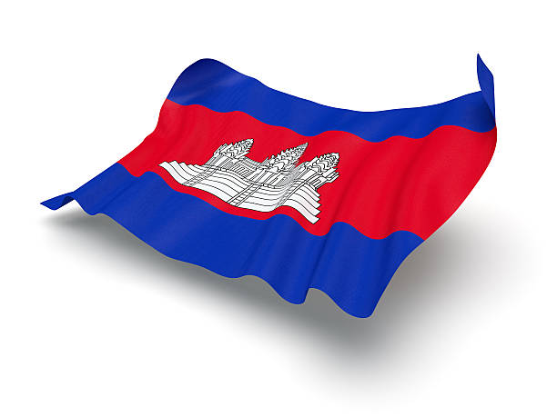 istock Hovering Flag of Cambodia (Clipping Path) 462949745