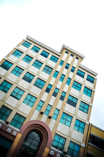 istock Art Deco Florida Style Building Exterior With Archway 462952441