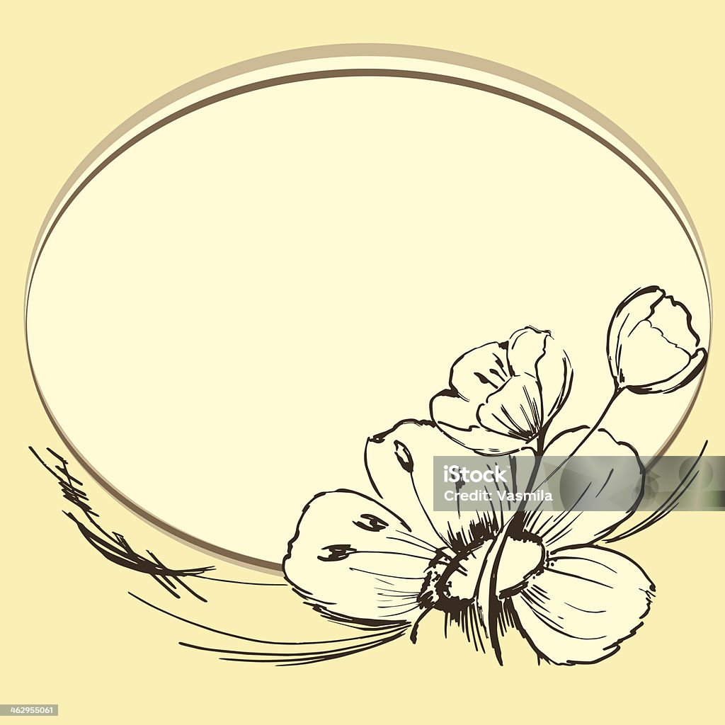 brown flowers Elegant Floral Background - Flowers Silhouettes. Vector Illustration Backgrounds stock vector