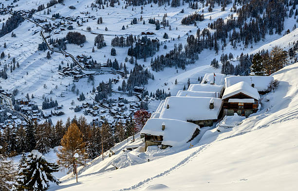 Village of Crest, Ayas valley (North Italy)