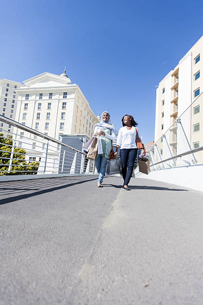 istock Close Friends on their way home from the shops 462969069
