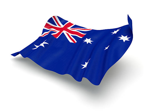 istock Hovering Flag of Australia (Clipping Path) 462969381