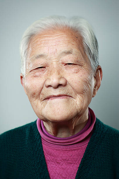 Grandmother Health of the Chinese elderly grandma portrait stock pictures, royalty-free photos & images